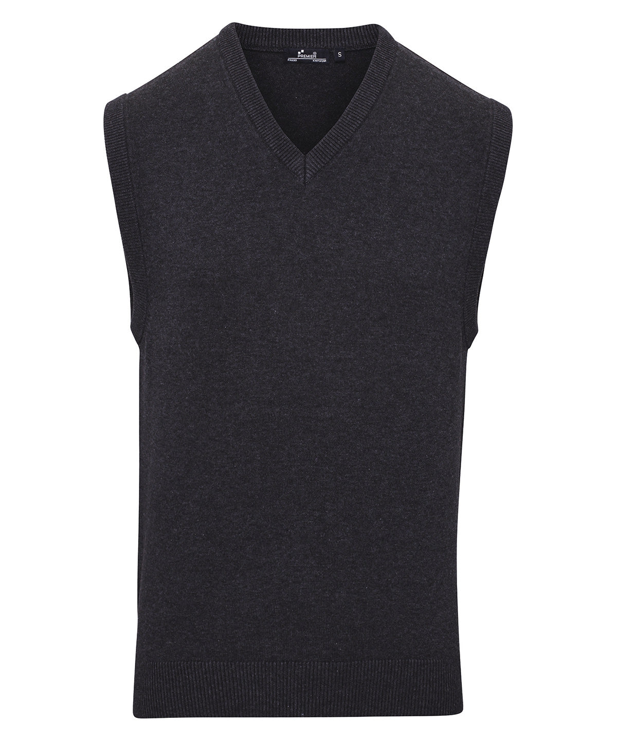 Mens Sleeveless VNeck Knitted Sweater in Plus Sizes