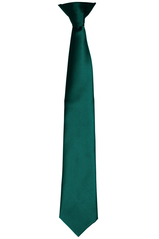 Premier Colours Satin ClipOn Tie for Unisex Adults