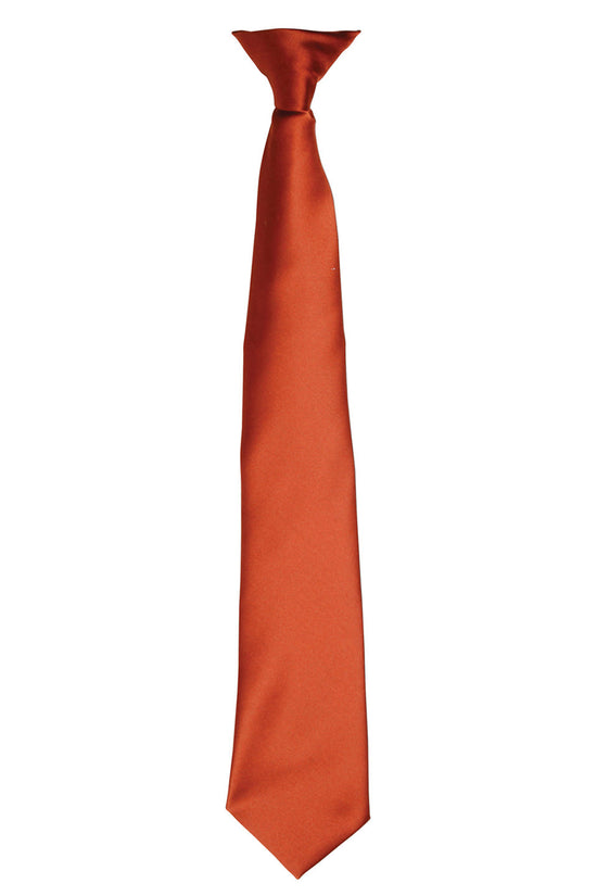 Premier Colours Satin ClipOn Tie for Unisex Adults