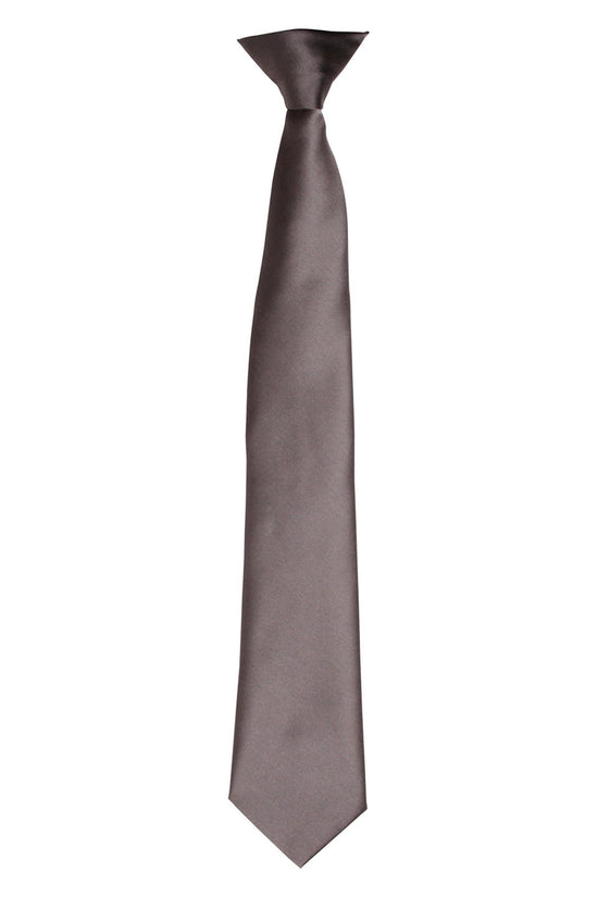 Premier Colours Satin ClipOn Tie for Unisex Adults
