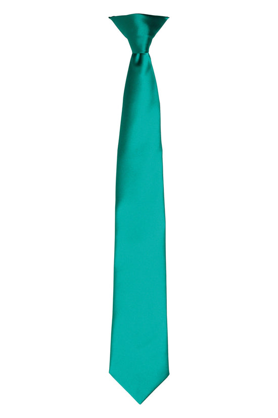 Premier Colours Satin ClipOn Tie for Unisex Adults