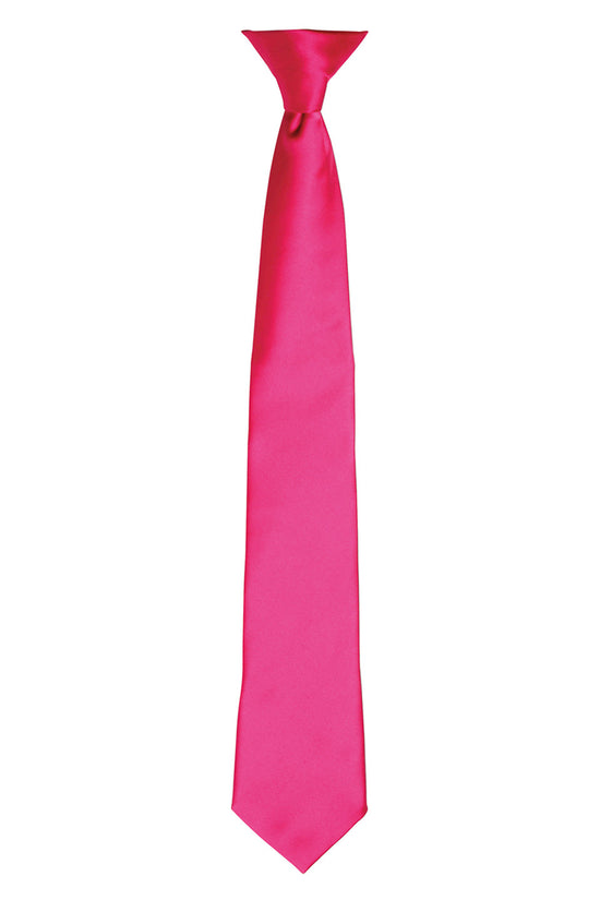 Premier Colours Satin ClipOn Tie for Unisex Adults