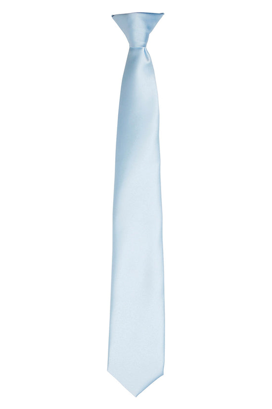 Premier Colours Satin ClipOn Tie for Unisex Adults