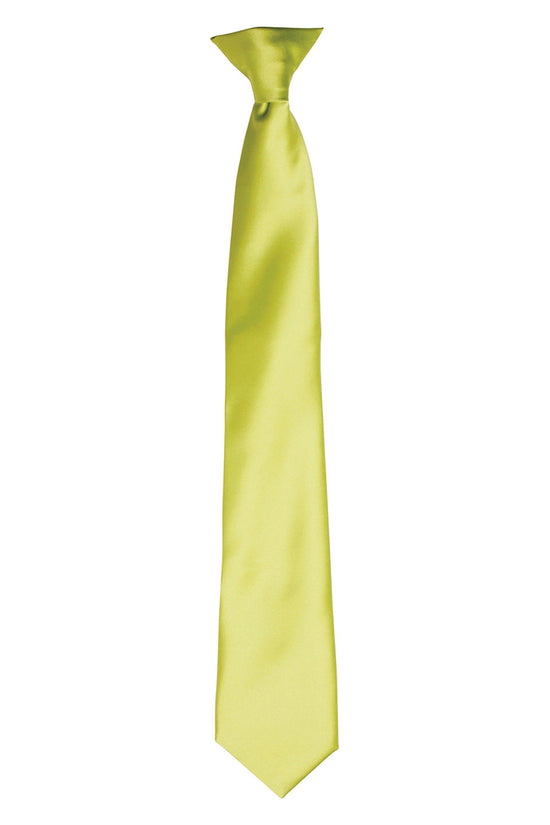 Premier Colours Satin ClipOn Tie for Unisex Adults