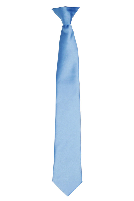 Premier Colours Satin ClipOn Tie for Unisex Adults