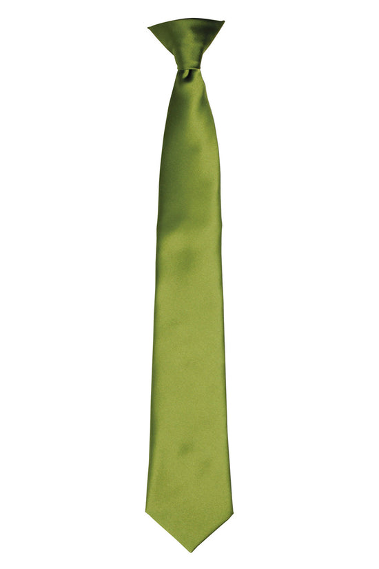 Premier Colours Satin ClipOn Tie for Unisex Adults