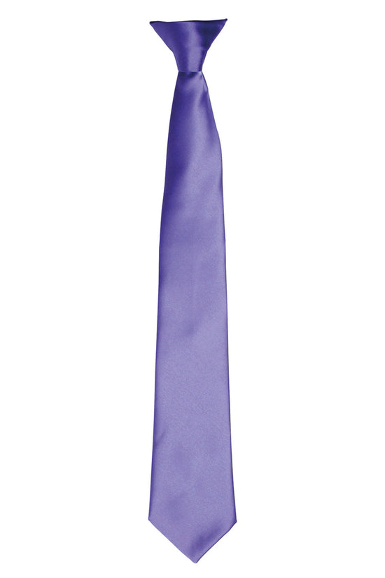 Premier Colours Satin ClipOn Tie for Unisex Adults