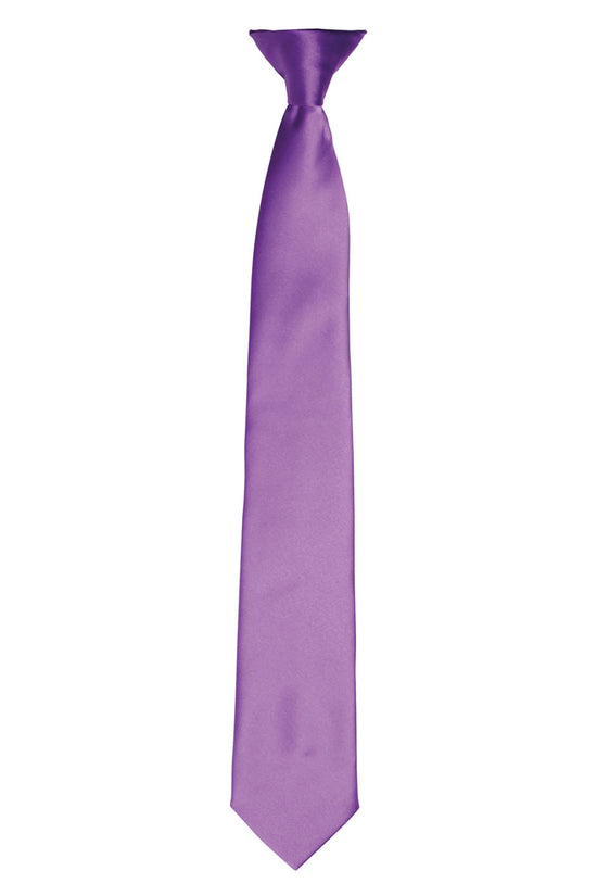 Premier Colours Satin ClipOn Tie for Unisex Adults