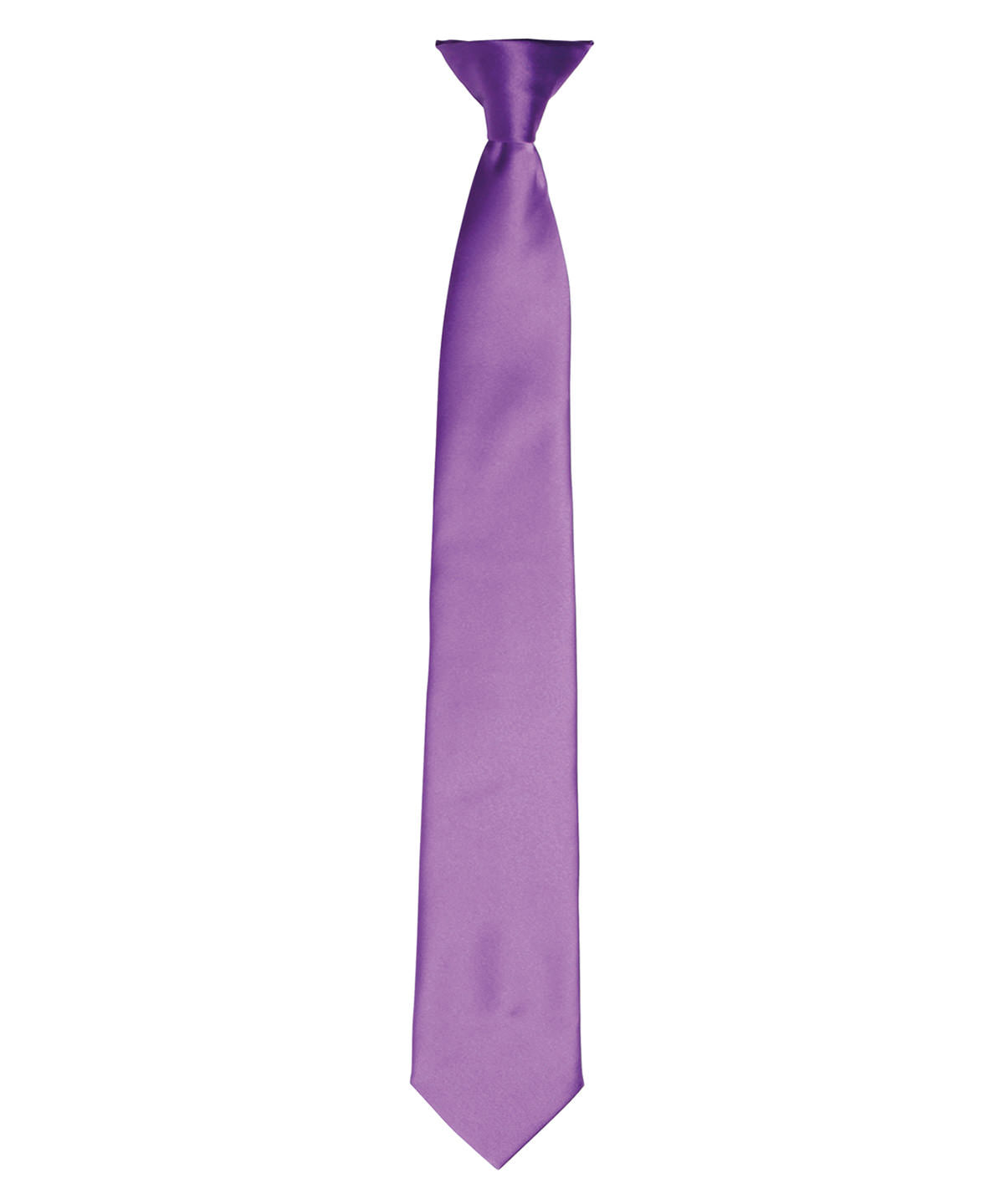 Premier Colours Satin ClipOn Tie for Unisex Adults