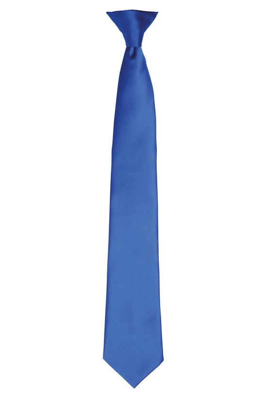 Premier Colours Satin ClipOn Tie for Unisex Adults