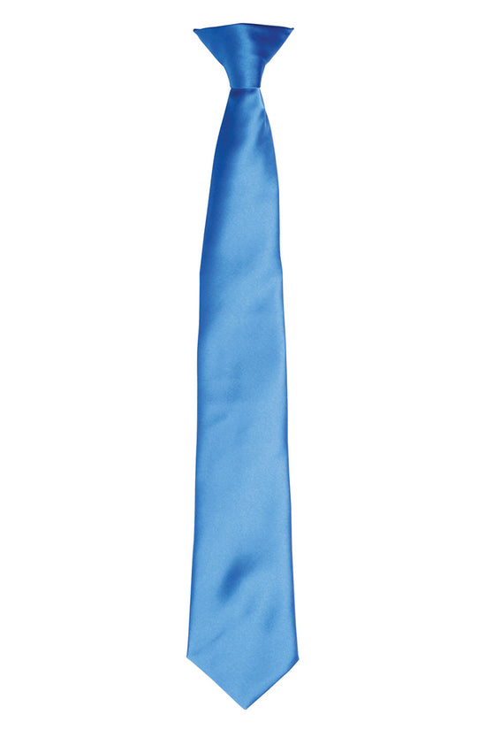 Premier Colours Satin ClipOn Tie for Unisex Adults