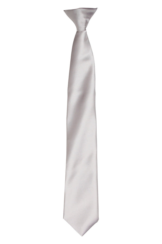 Premier Colours Satin ClipOn Tie for Unisex Adults