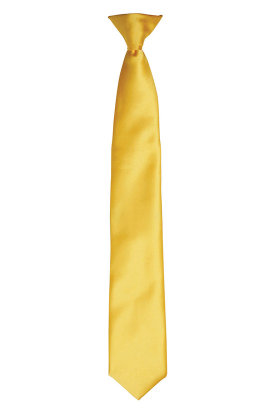 Premier Colours Satin ClipOn Tie for Unisex Adults