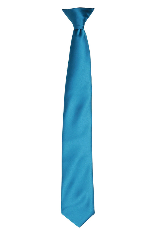 Premier Colours Satin ClipOn Tie for Unisex Adults