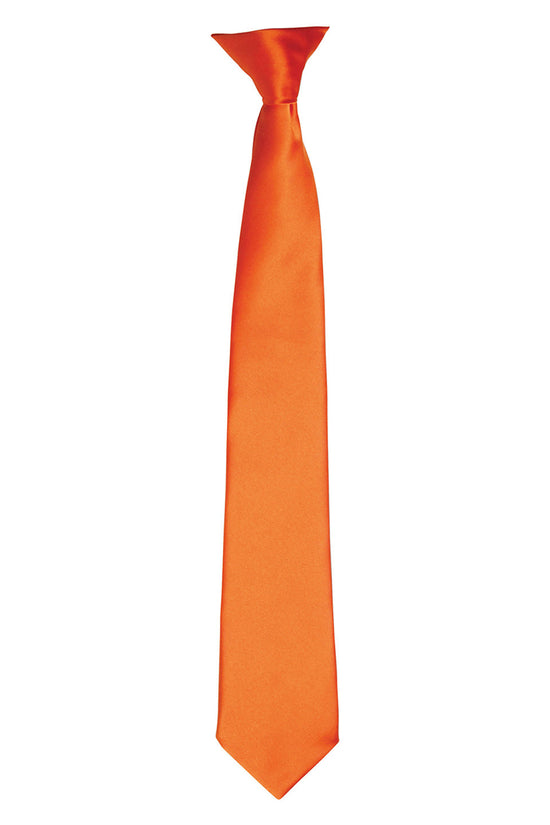 Premier Colours Satin ClipOn Tie for Unisex Adults
