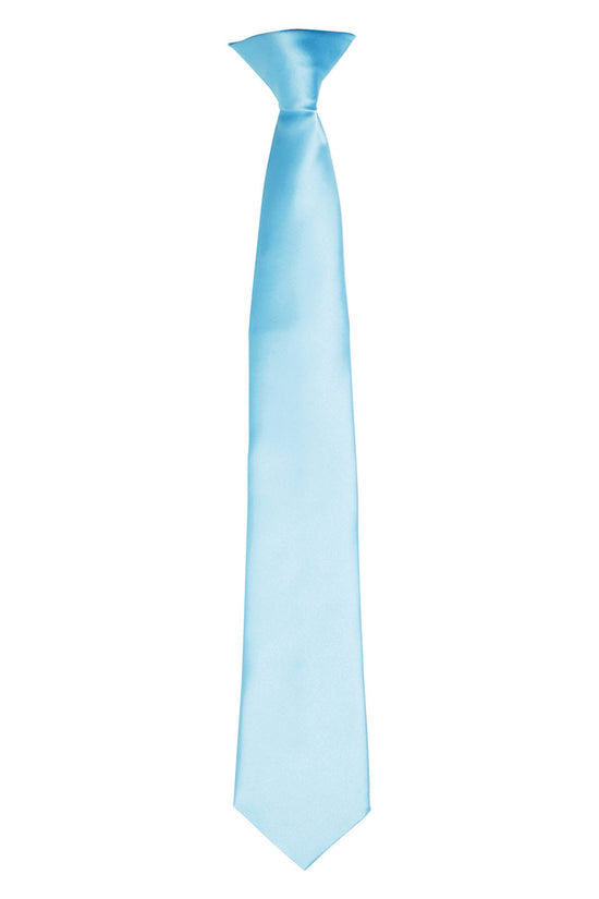 Premier Colours Satin ClipOn Tie for Unisex Adults