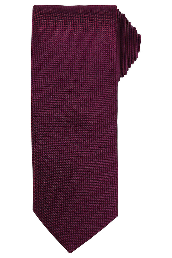 Premier Micro Waffle Pattern Unisex Tie Versatile Business Accessory