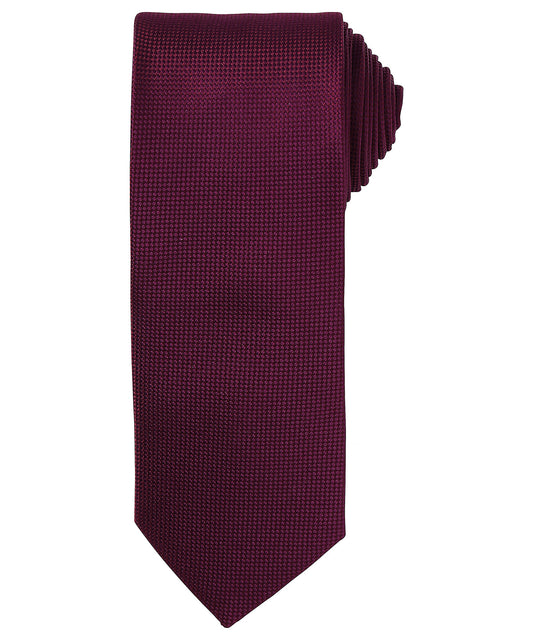 Premier Micro Waffle Pattern Unisex Tie Versatile Business Accessory
