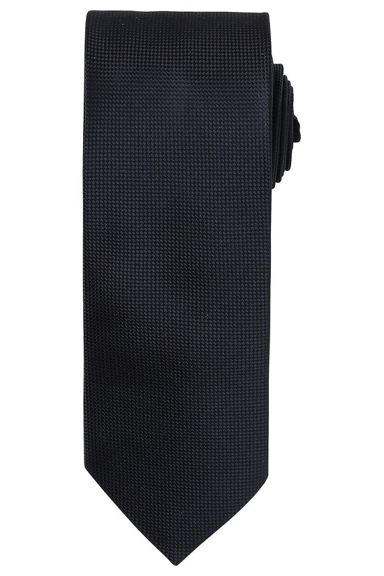 Premier Micro Waffle Pattern Unisex Tie Versatile Business Accessory