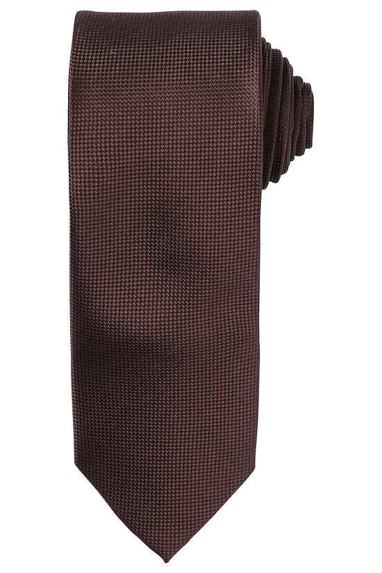 Premier Micro Waffle Pattern Unisex Tie Versatile Business Accessory
