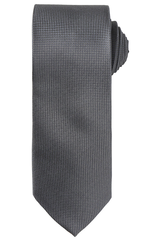 Premier Micro Waffle Pattern Unisex Tie Versatile Business Accessory