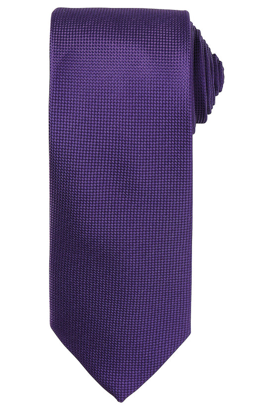 Premier Micro Waffle Pattern Unisex Tie Versatile Business Accessory