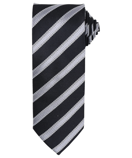 Premium Waffle Stripe Tie Unisex Adult Business Shirt Accessory