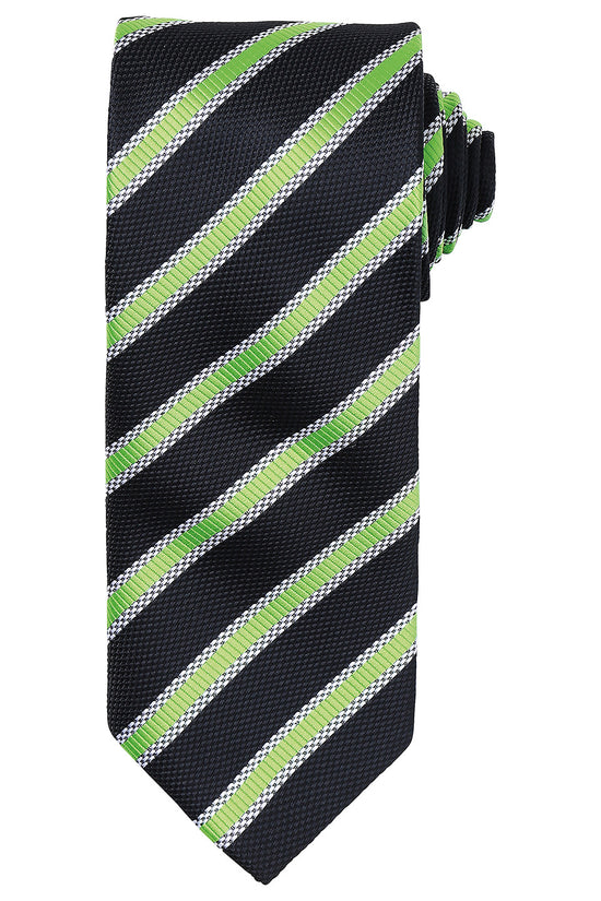 Premium Waffle Stripe Tie Unisex Adult Business Shirt Accessory