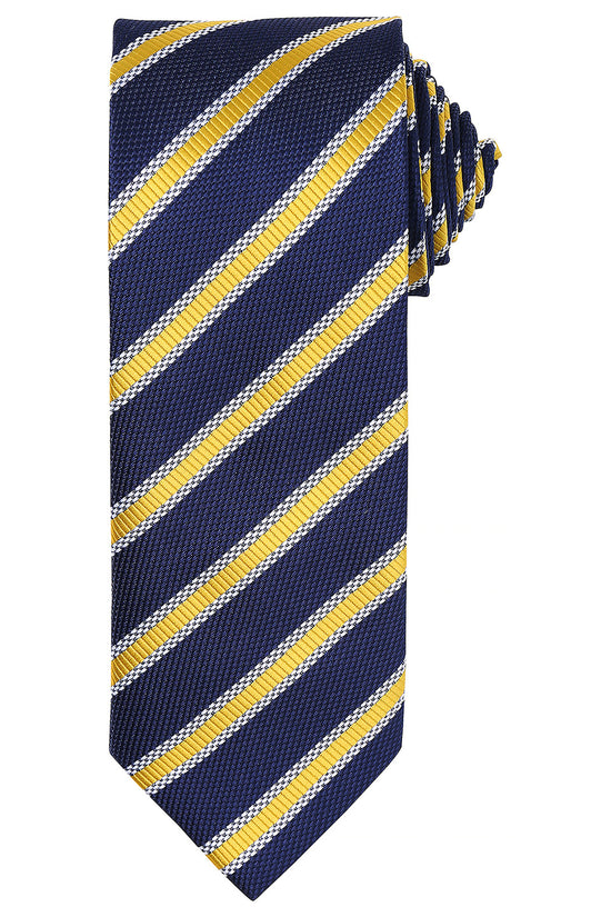 Premium Waffle Stripe Tie Unisex Adult Business Shirt Accessory