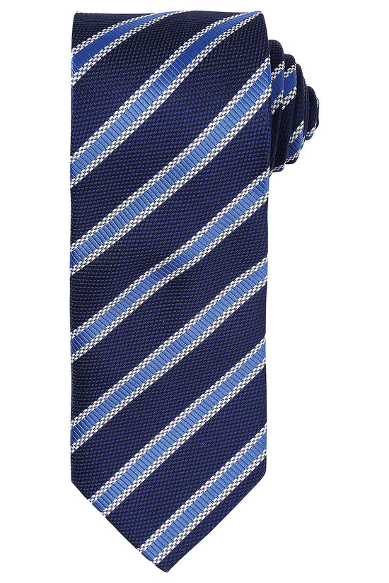 Premium Waffle Stripe Tie Unisex Adult Business Shirt Accessory