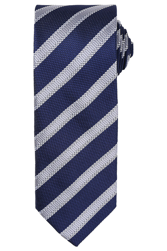 Premium Waffle Stripe Tie Unisex Adult Business Shirt Accessory