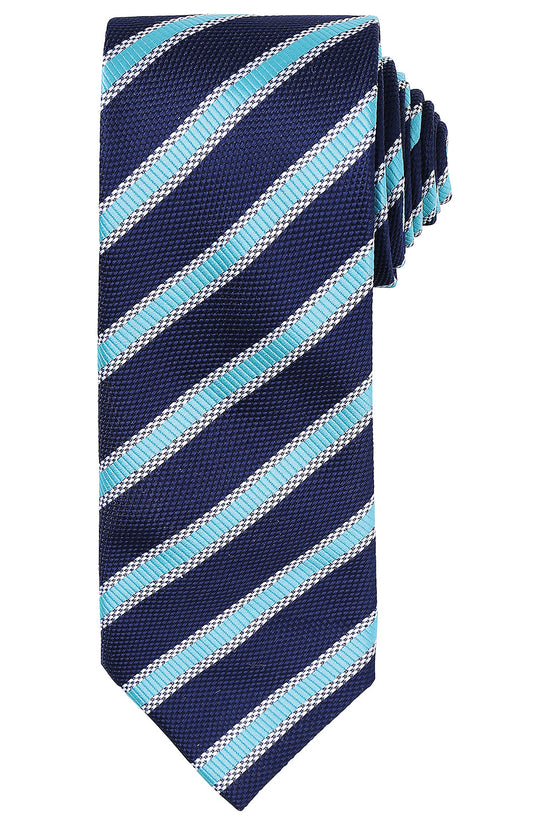 Premium Waffle Stripe Tie Unisex Adult Business Shirt Accessory
