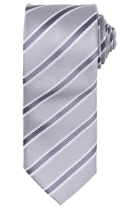 Premium Waffle Stripe Tie Unisex Adult Business Shirt Accessory