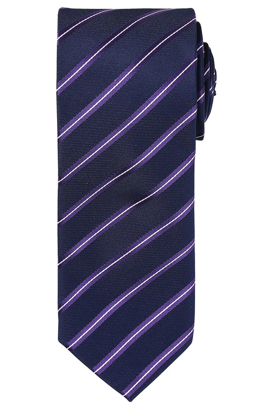 Premier Sports Stripe Tie for Unisex Adults Classic Teamwear Piece