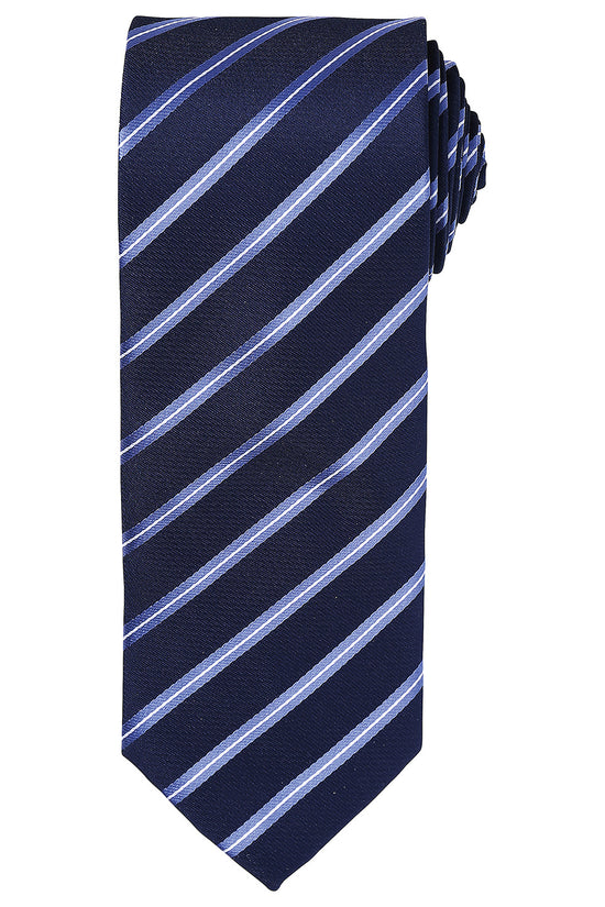 Premier Sports Stripe Tie for Unisex Adults Classic Teamwear Piece
