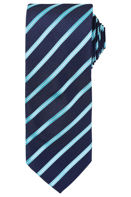 Premier Sports Stripe Tie for Unisex Adults Classic Teamwear Piece
