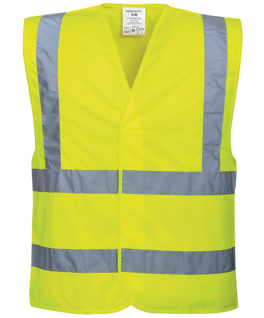 Portwest Hivis TwoBandandBrace Safety Vest C470 Unisex Adult
