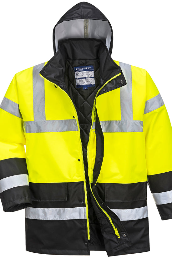 High Visibility Waterproof Traffic Jacket for Men Plus Sizes