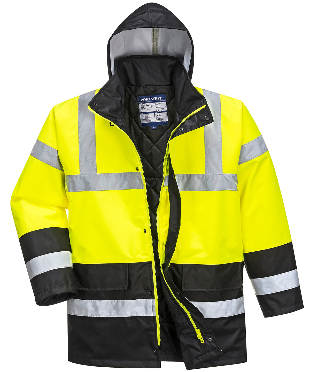 High Visibility Waterproof Traffic Jacket for Men Plus Sizes