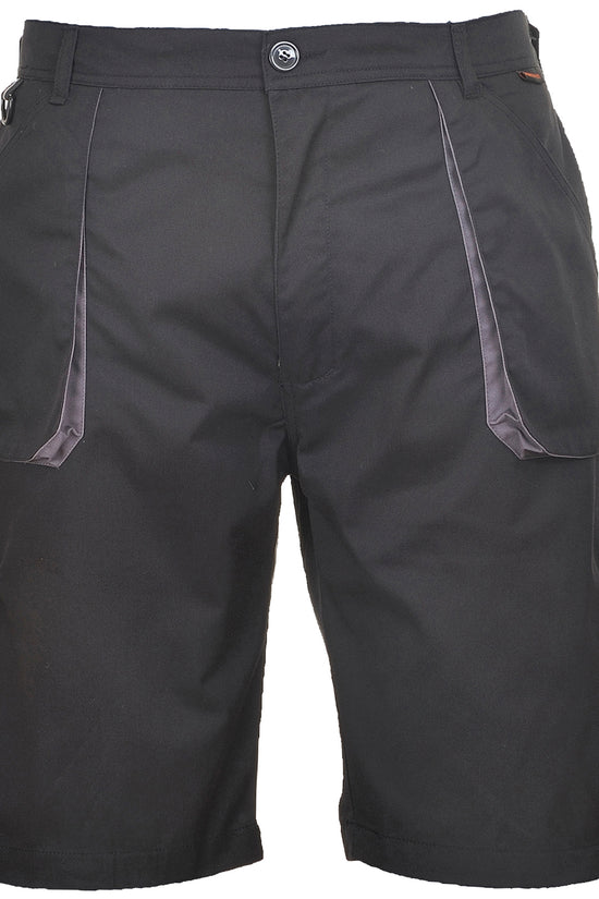 Portwest Texo Contrast Shorts TX14 for Men CottonRich Elasticated Waist