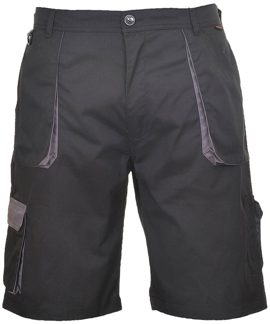Portwest Texo Contrast Shorts TX14 for Men CottonRich Elasticated Waist