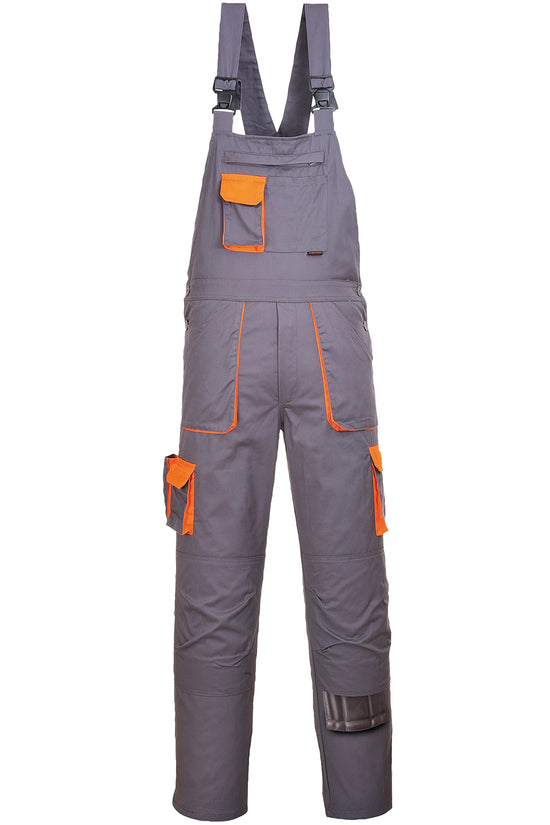 Portwest Texo Contrast Bib and Brace Coveralls Male Adult Safetywear