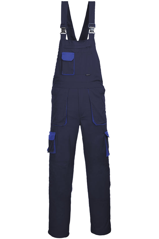 Portwest Texo Contrast Bib and Brace Coveralls Male Adult Safetywear
