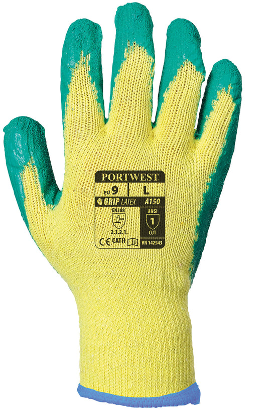 Portwest Fortis Grip Glove Latex A150 Gloves Unisex Adult Safetywear Workwear