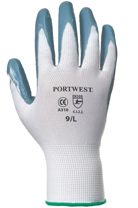Portwest Flexo Grip Nitrile Gloves A310 Unisex Safety Workwear