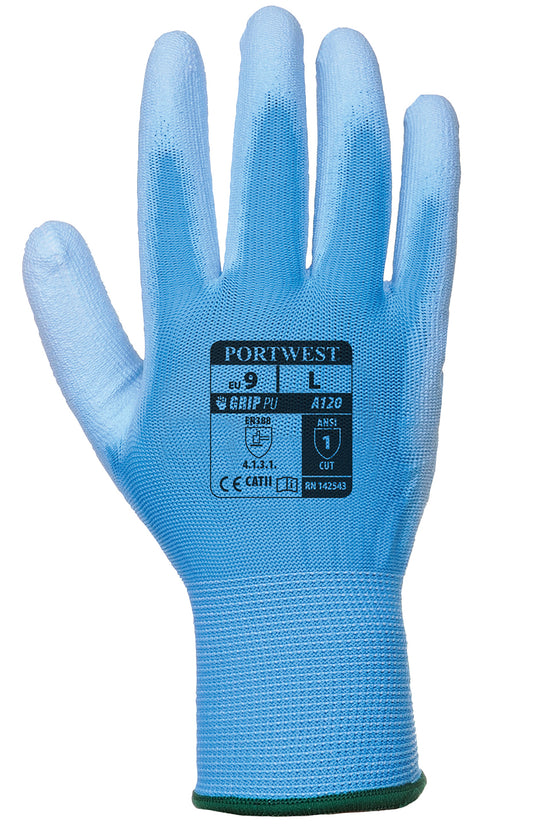 Portwest PU Palm Coated Gloves Ideal for Light Duty Work