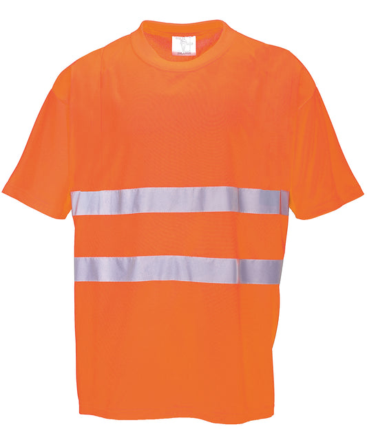 Portwest Cotton Comfort Safety TShirt S172 Plus Sizes