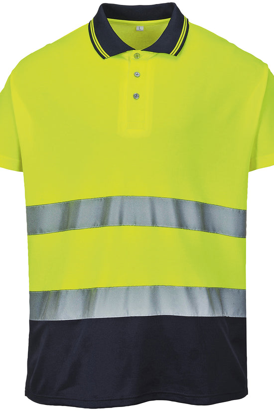 Portwest Twotone Cotton Comfort Polo S174 Male Safetywear Plus Sizes