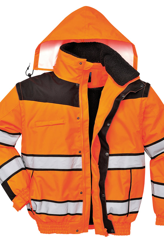 Portwest Hivis Classic Bomber Jacket C466 Safetywear Plus Size
