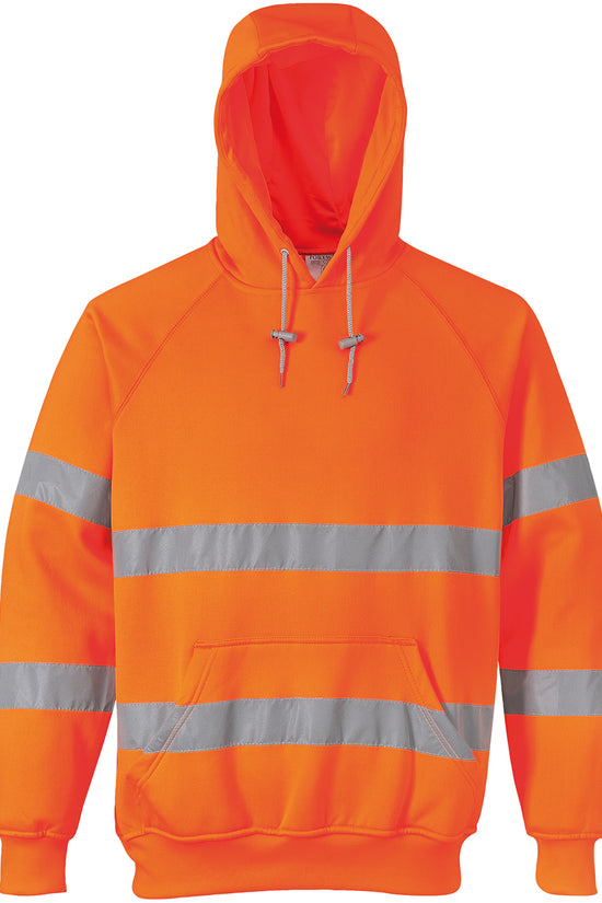 Portwest HiVis Hooded Sweatshirt for Male Safetywear